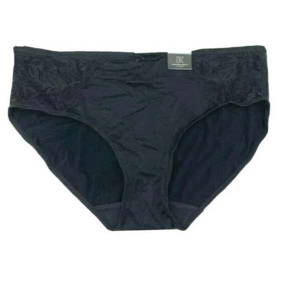 BOGO INC International Concepts Womens Lace Inset Hipster Panties Black 2X NEW - Picture 3 of 9